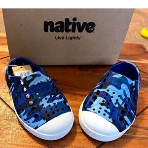 Native Kids Blue Camo Water Shoes